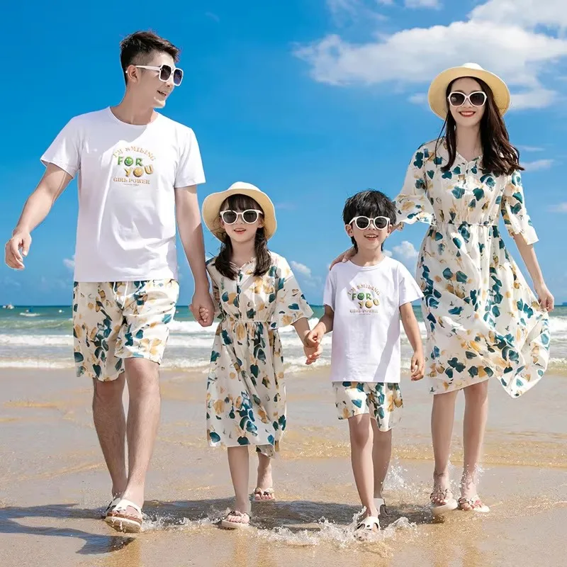 Plant Parent Clothing - Resort Aile Kıyafetleri Ebeveynler ve Çocuk